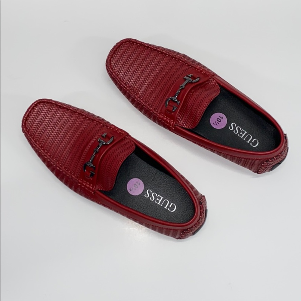 Guess Red Loafers for Men